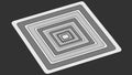 Abstract pattern of concentric squares, visual depth or design vector design Generative AI Royalty Free Stock Photo
