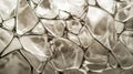 Abstract Pattern of Cracked Glass with Silver Hues Royalty Free Stock Photo