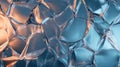 Abstract Pattern of Cracked and Shattered Glass with Glowing Edges Royalty Free Stock Photo