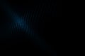 abstract pattern dark background texture of blue light reflecting on black carbon fibe Royalty Free Stock Photo