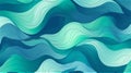 Generative AI, An abstract pattern with swirling lines in shades of blue and green