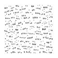 Abstract pattern featuring an array of small black lines and dots on a white Royalty Free Stock Photo