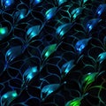 Abstract Glowing Leaf Pattern Royalty Free Stock Photo