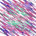 Abstract pattern featuring jagged, zigzag lines in a variety of colors including blue, pink, green, purple, and red. Royalty Free Stock Photo