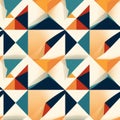 Geometric Design Vibrant Triangles With Contrasting Shadows