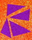 Abstract pattern of four triangles