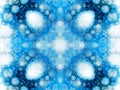 Abstract pattern with fractal bubbles.