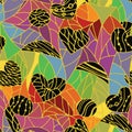 Abstract pattern with geometric shapes