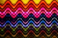 Abstract pattern  in glowing  colors and black Royalty Free Stock Photo