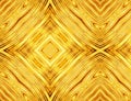 Abstract pattern of golden symmetrical square Royalty Free Stock Photo