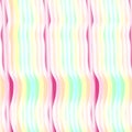 Abstract pattern of gradient colorful stripes, wavy design. Vector illustration, EPS10. Royalty Free Stock Photo