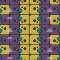 Seamless Abstract pattern with color figures