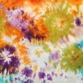 Abstract pattern on handmade silk batik Royalty Free Stock Photo