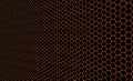 Black honeycomb tiles. Hexagon geometry pattern. Minimal black background of honeycomb for modern cover, ad baner, web Royalty Free Stock Photo