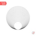 Abstract pattern of intersecting and overlapping circles. Royalty Free Stock Photo