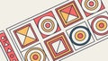 Abstract Pattern, Intersecting X Shapes, Modern Design, vector design Generative AI Royalty Free Stock Photo