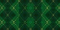 Abstract Pattern of Intertwined Green Geometrical Shapes Royalty Free Stock Photo