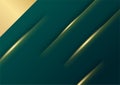 Abstract pattern luxury dark green and gold background Royalty Free Stock Photo