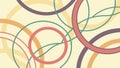Abstract pattern of multiple circles vector design Generative AI Royalty Free Stock Photo