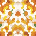 Abstract pattern orange background vector