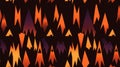 an abstract pattern with orange and purple triangles on a black background Royalty Free Stock Photo