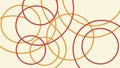 Abstract pattern of overlapping circles vector design Generative AI Royalty Free Stock Photo