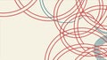 Abstract pattern of overlapping circular lines in warm colors vector design Generative AI Royalty Free Stock Photo