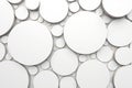 Abstract Pattern of Overlapping White Circles Creating a Textured Background Effect Royalty Free Stock Photo