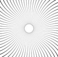 Abstract pattern with radial lines. Radial, radiating lines with