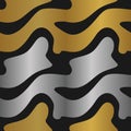 Abstract pattern seamless background with gold and silver army background Royalty Free Stock Photo