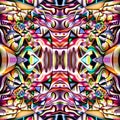 Abstract pattern seamless symmetrical wallpaper