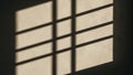 Abstract Shadow Pattern on a Wall from a Window Royalty Free Stock Photo