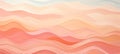 Abstract pattern of soft waves in serene peach fuzz, creating a modern and inviting composition