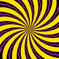 Abstract pattern of stylized spiral psychedelic shape. flat vector