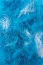 Abstract pattern of tangled threads, blue and white color background texture Royalty Free Stock Photo