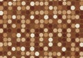 Abstract pattern of textured circles and squares in warm earthy tones with soft light effects Royalty Free Stock Photo