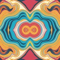 Abstract pattern with a variety of multicolored lines.