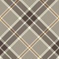 Abstract pattern vector for textile print. Seamless brown tartan check plaid for dress, skirt, trousers.