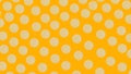 Abstract pattern wall with white polka dots on yellow background Royalty Free Stock Photo