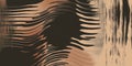 Abstract wave lines with beige and black modern texture Royalty Free Stock Photo