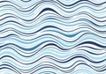 Abstract pattern with wavy lines in shades of blue and white, creating an illusion of movement Royalty Free Stock Photo