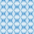 Abstract pattern of wavy lines. Sinuous lines form a shuttlecock
