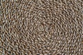 Abstract pattern. Woven wicker texture. Willow, rattan, bamboo. Rough coarse, handmade. Backdrop, wallpaper, crafts, hobby concept