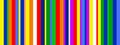 Abstract patterned multicolor rainbow color bars, vertical and seamless striped pattern, vector illustration stripe lines