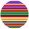 Abstract patterned multicolor rainbow color bars, vertical and seamless striped pattern, vector illustration stripe lines