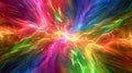 Abstract patterns of color flowing and merging in a hypnotic explosion of light Royalty Free Stock Photo
