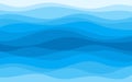 Abstract patterns of the deep blue sea ocean wave banner vector background Royalty Free Stock Photo