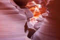 Abstract patterns of Lower Antelope Canyon geology.1 Royalty Free Stock Photo