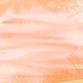 Abstract peach coloured watercolour texture background