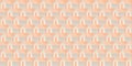 Abstract peachy geometric house flat design seamless pattern vector illustration Royalty Free Stock Photo